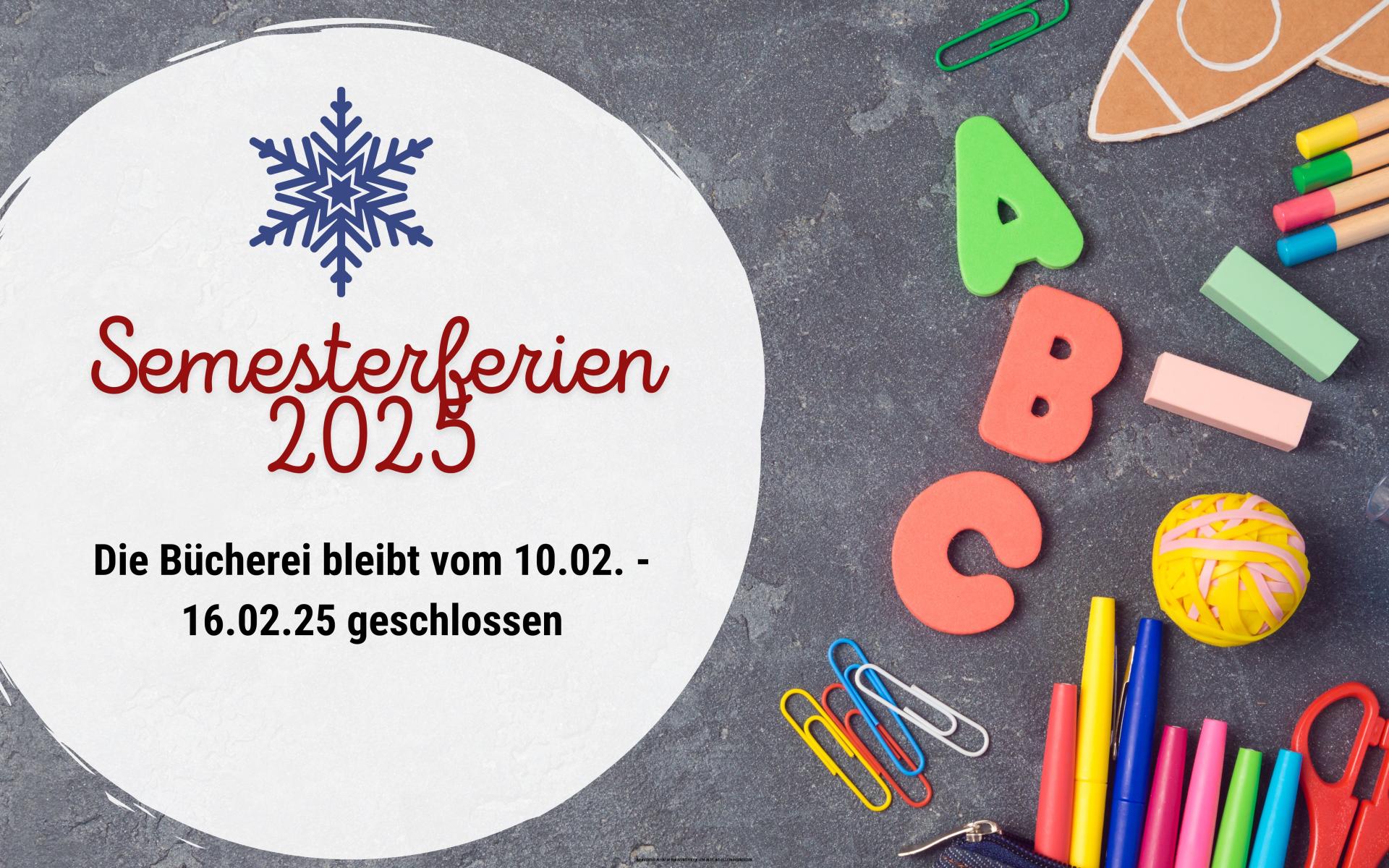 Banner Semesterferien
